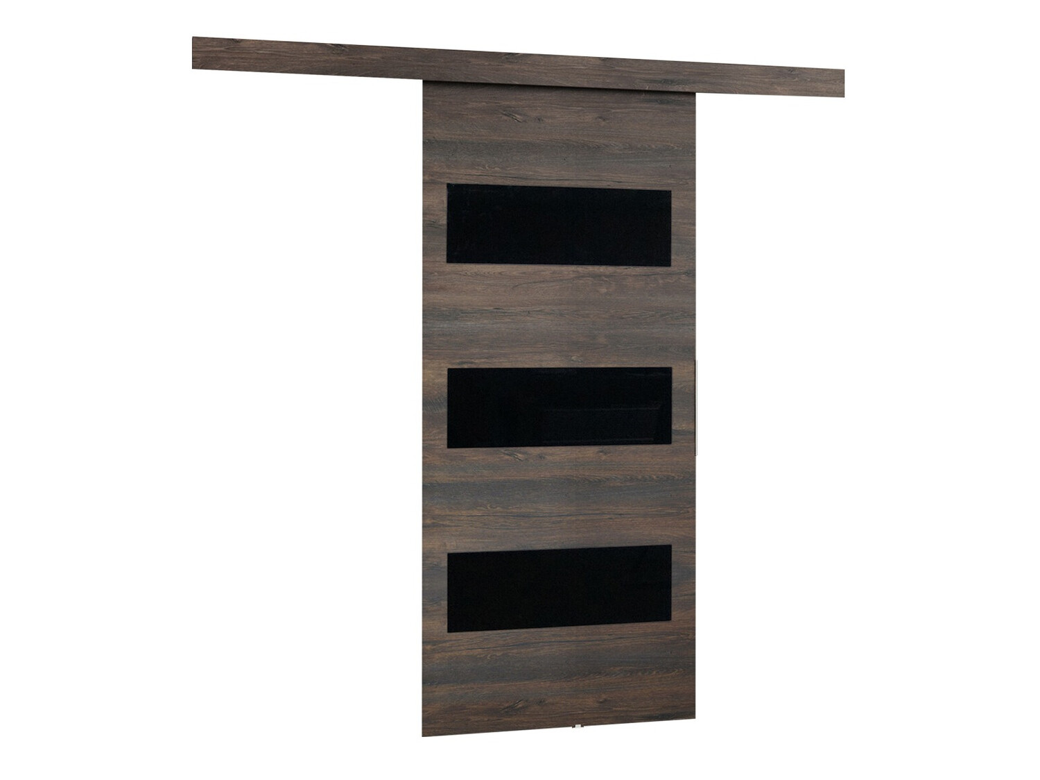 Schuifdeuren Dover 137 (Donker essen + Zwart)