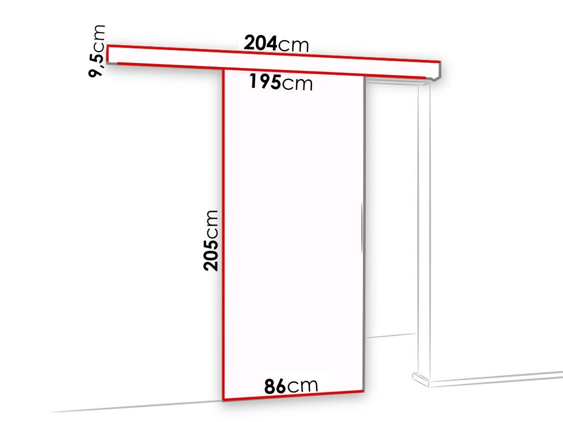 Schuifdeuren Dover 138 (Antraciet + Zwart)