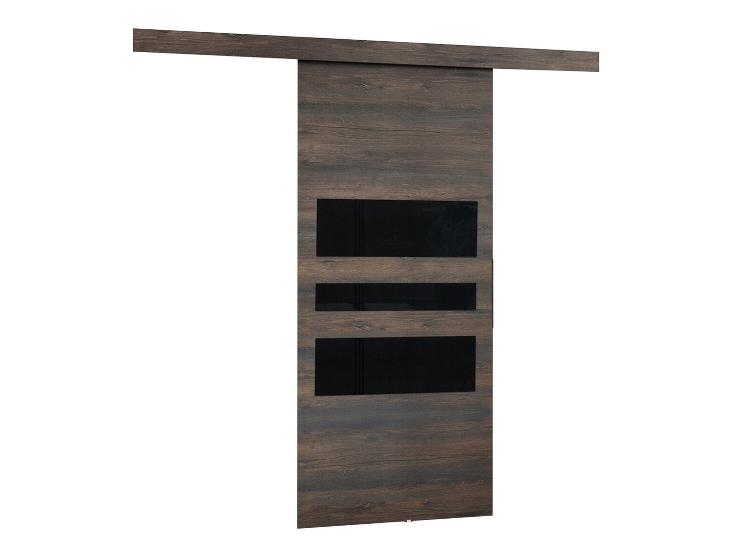 Schuifdeuren Dover 138 (Donker essen + Zwart)