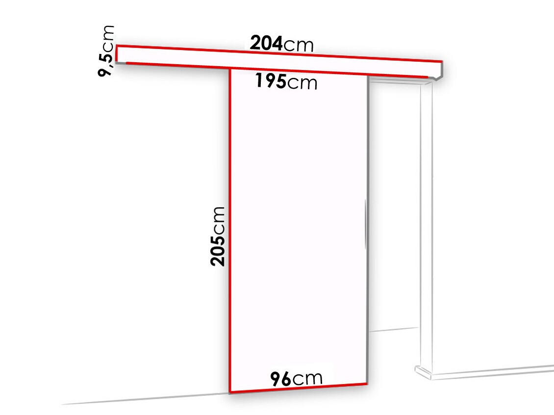 Schuifdeuren Dover 139 (Antraciet + Zwart)