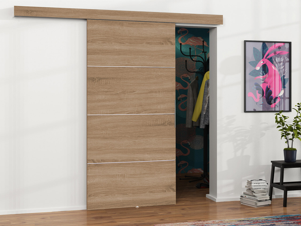 Schuifdeuren Dover 146 (Sonoma eik)