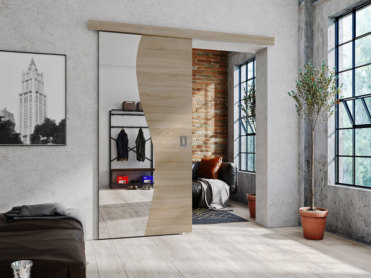 Schuifdeur Dover 151 (Sonoma eik)