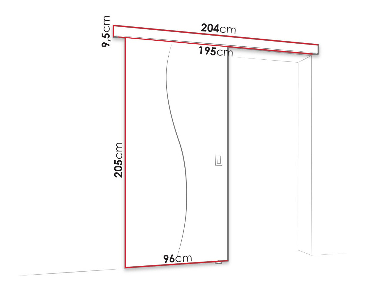 Schuifdeur Dover 151 (Sonoma eik)