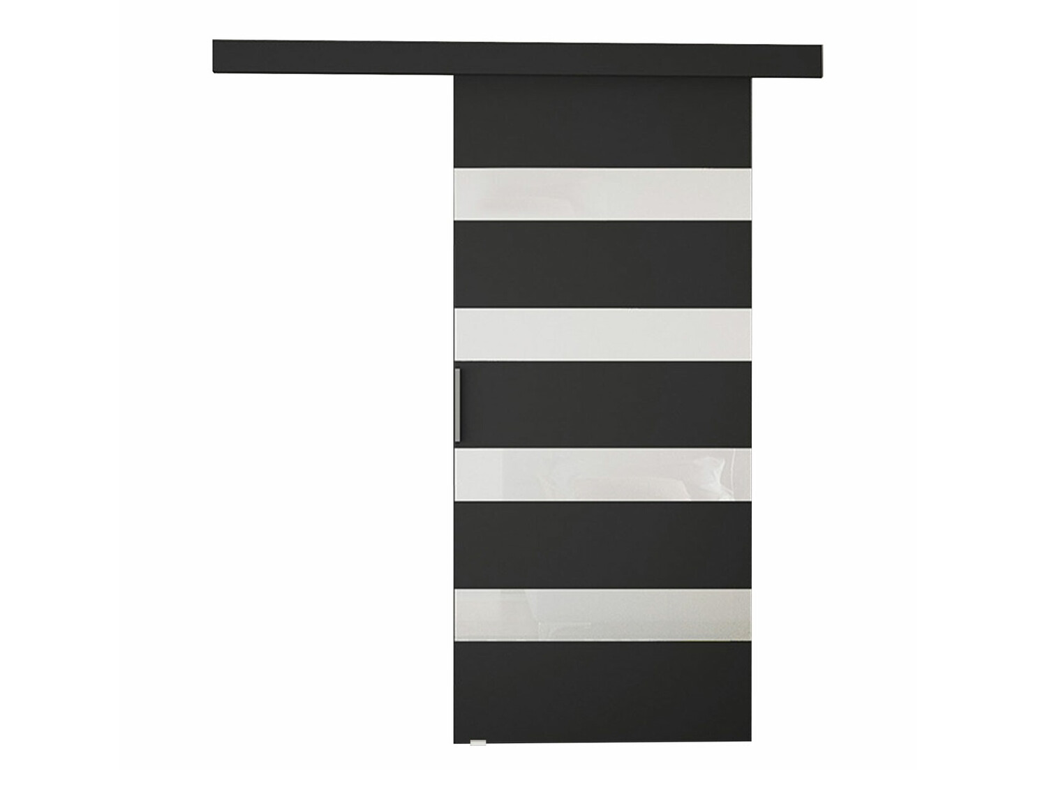 Schuifdeur Closico 179 (Zwart + Wit)