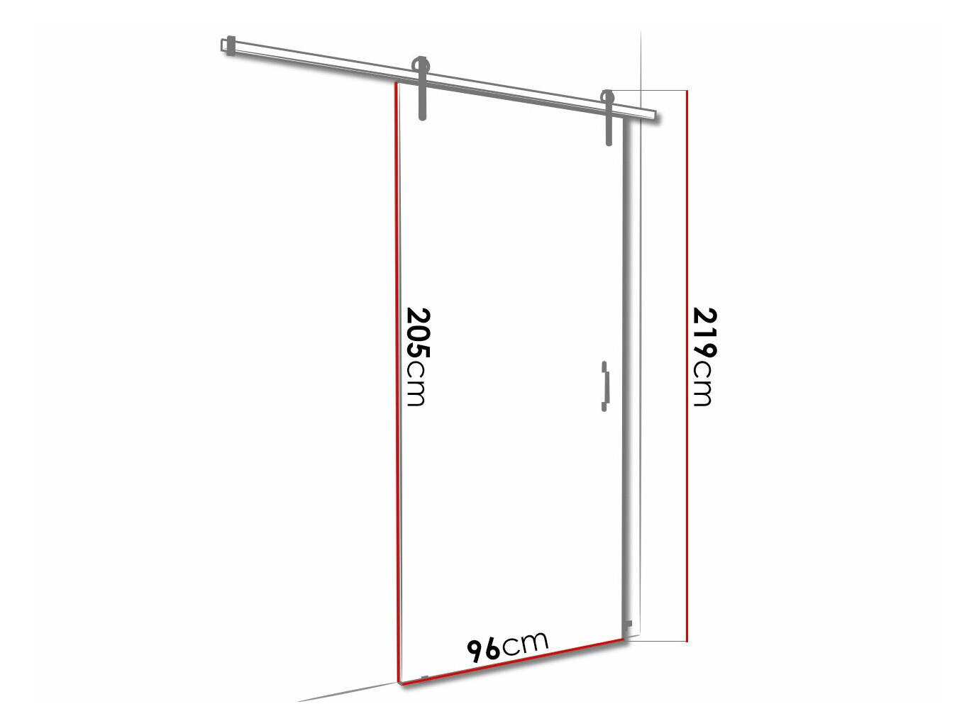 Schuifdeur Dover 154 (Sonoma eik)