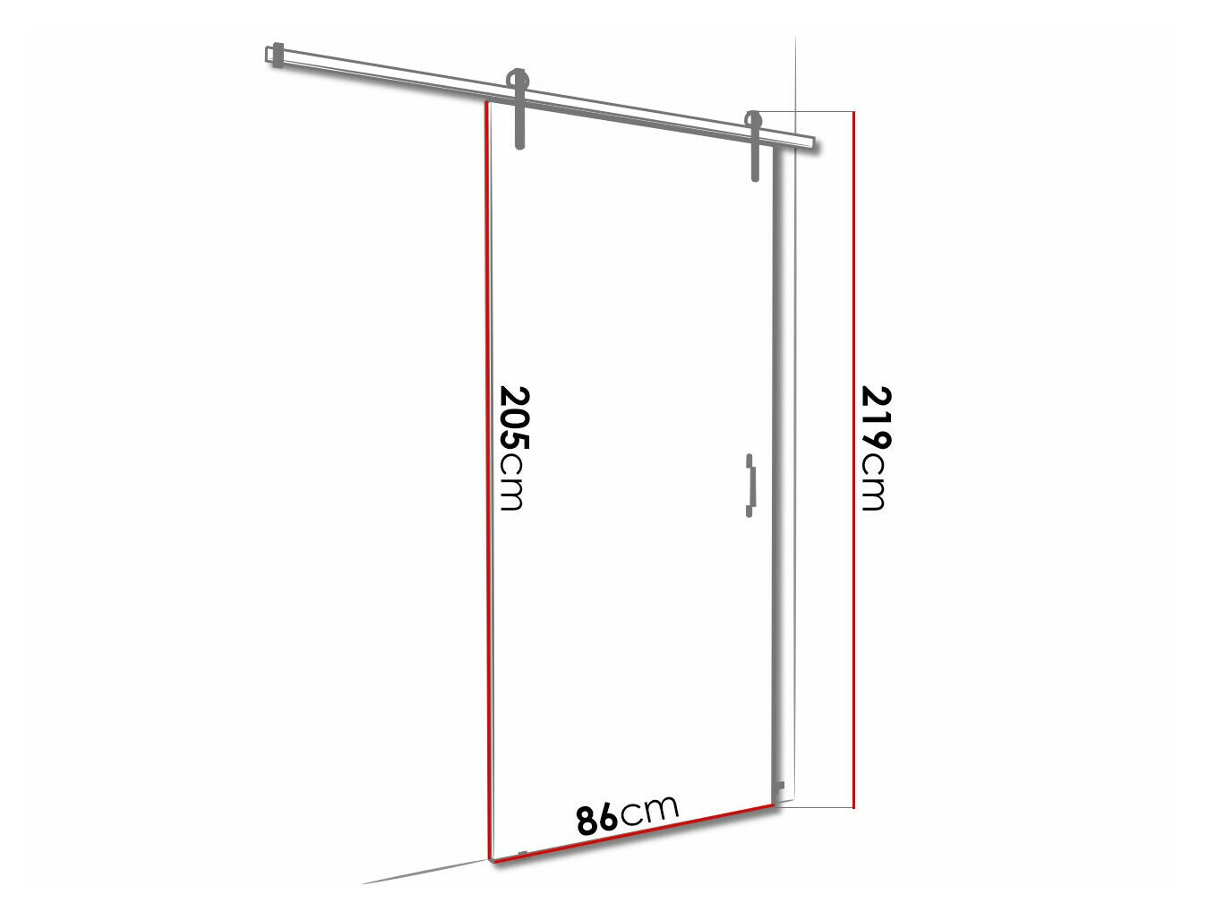 Schuifdeuren Dover 153 (Donker essen)