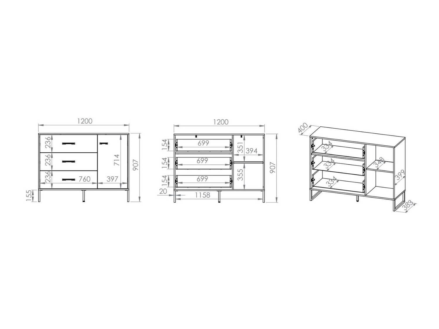 Ladekast Tortiva 105
