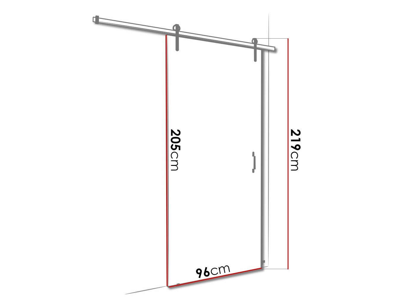 Schuifdeuren Dover 160 (Antraciet + Zwart)