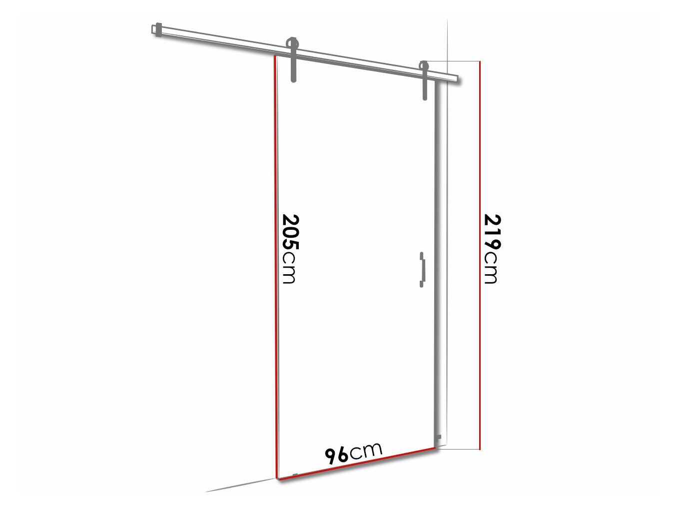 Schuifdeuren Dover 160 (Donker essen + Zwart)