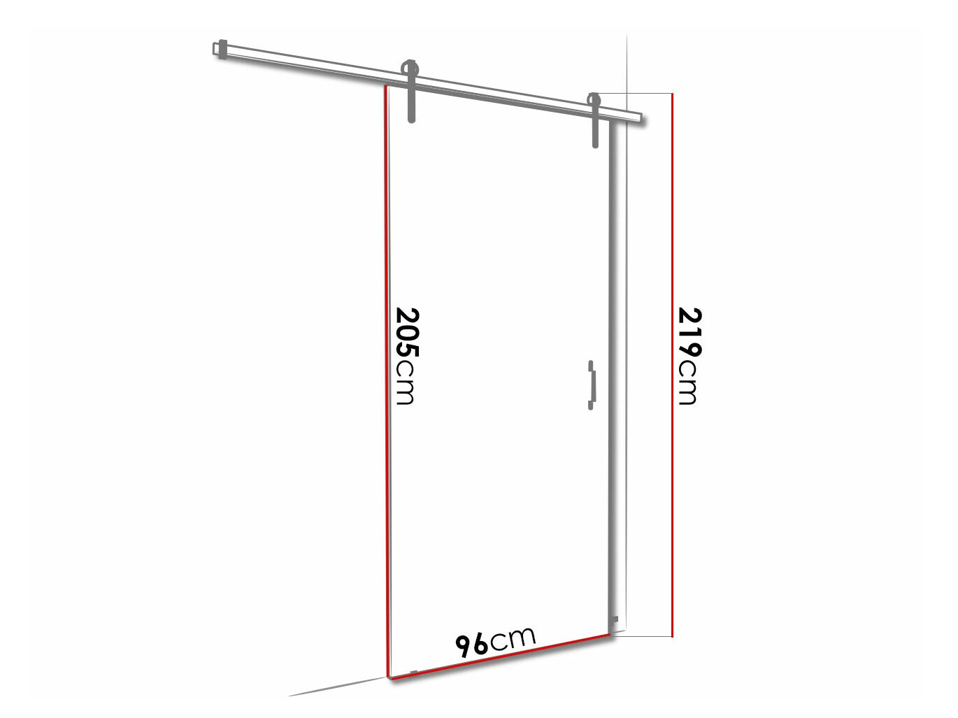 Schuifdeuren Dover 163 (Donker essen + Zwart)