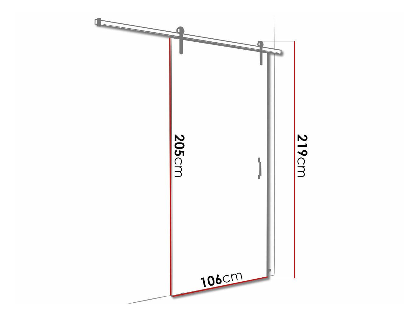 Schuifdeuren Dover 164 (Antraciet + Zwart)