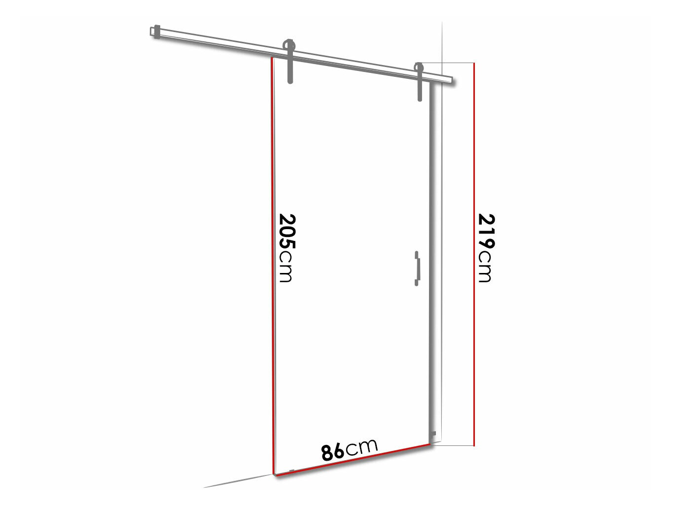 Schuifdeuren Dover 165 (Donker essen)