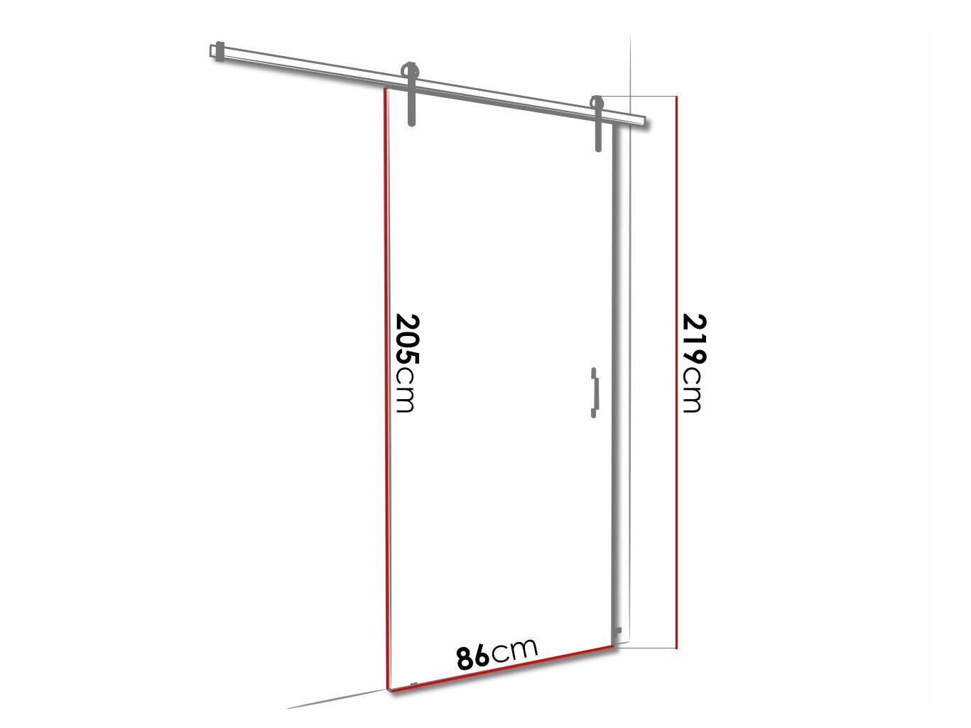 Schuifdeuren Dover 165 (Wit)