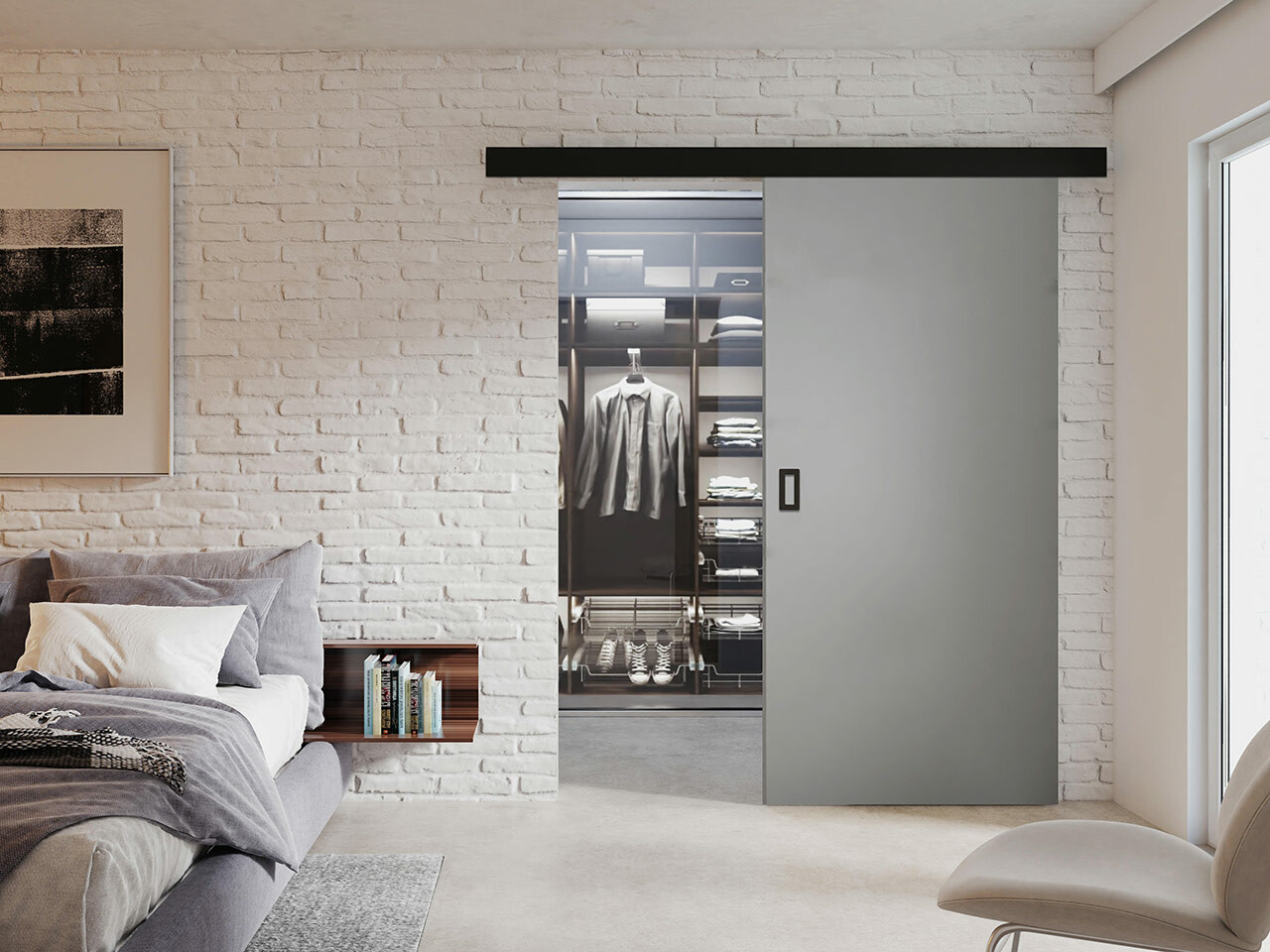 Schuifdeuren Dover 168 (Grafiet)