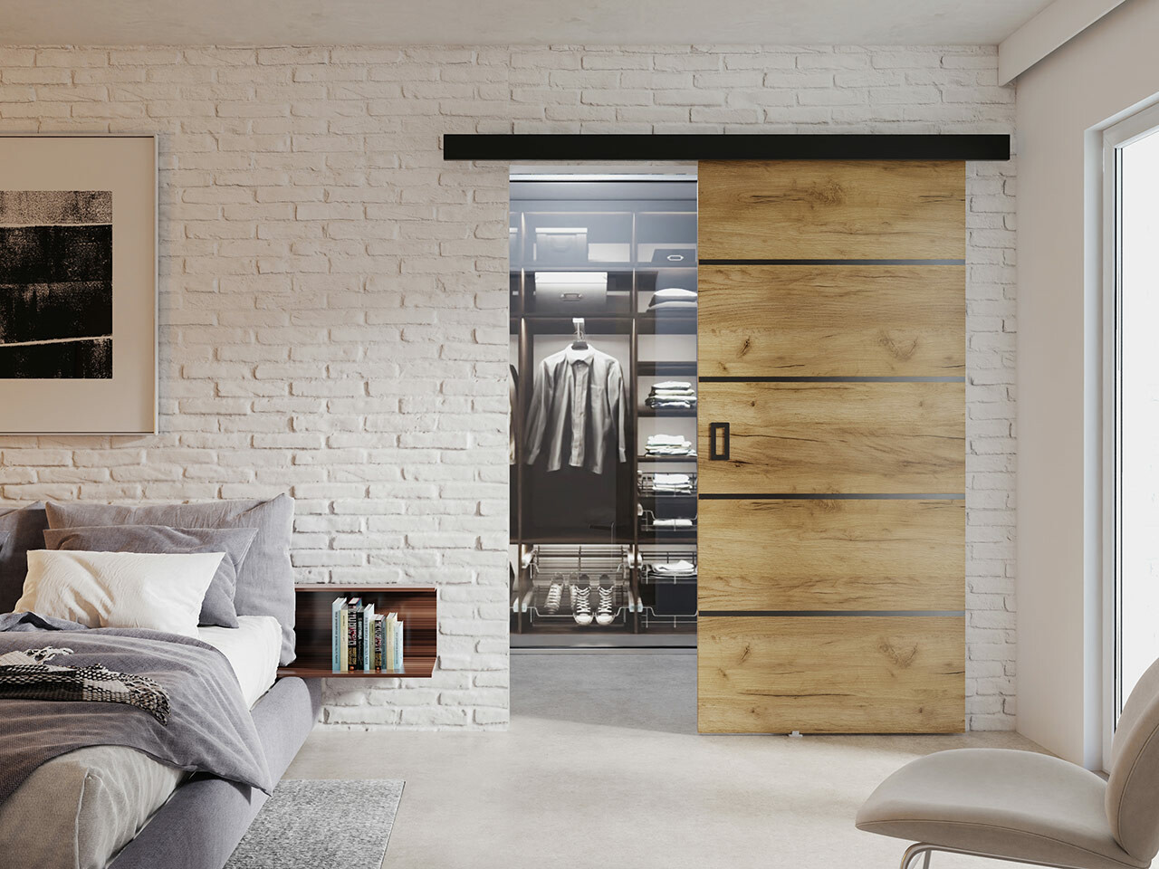 Schuifdeuren Dover 171 (Craft eiken)