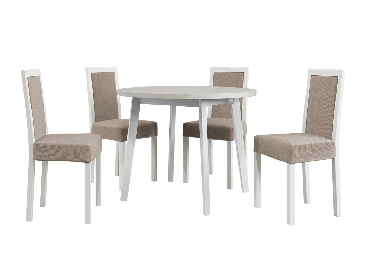 Eetkamerset Victorville 304 (Wit)