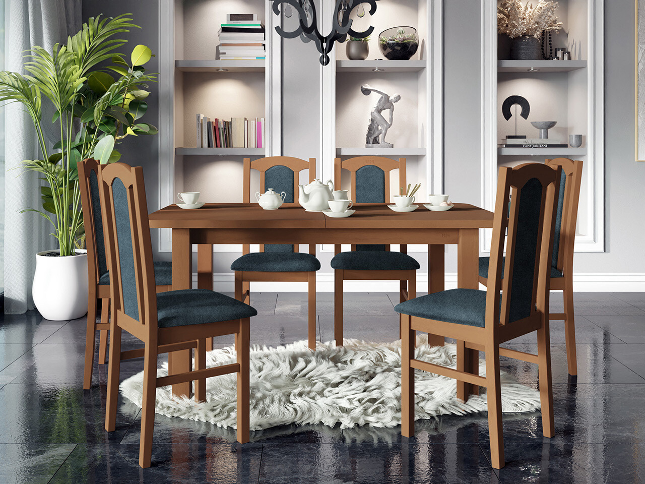 Eetkamerset Victorville 312 (Elzen)