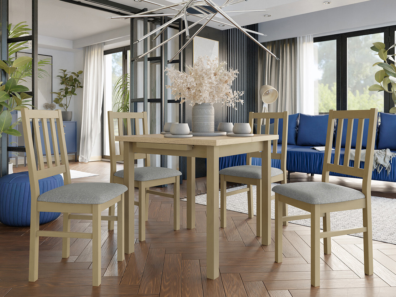 Eetkamerset Victorville 314 (Sonoma eik)