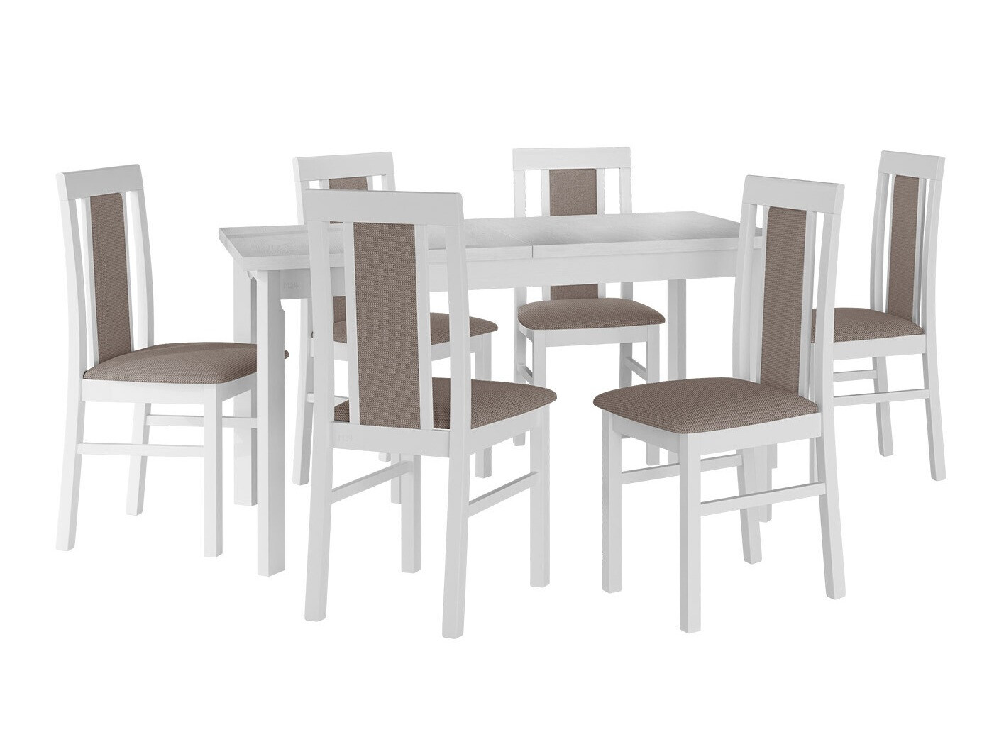 Eetkamerset Victorville 315 (Wit)