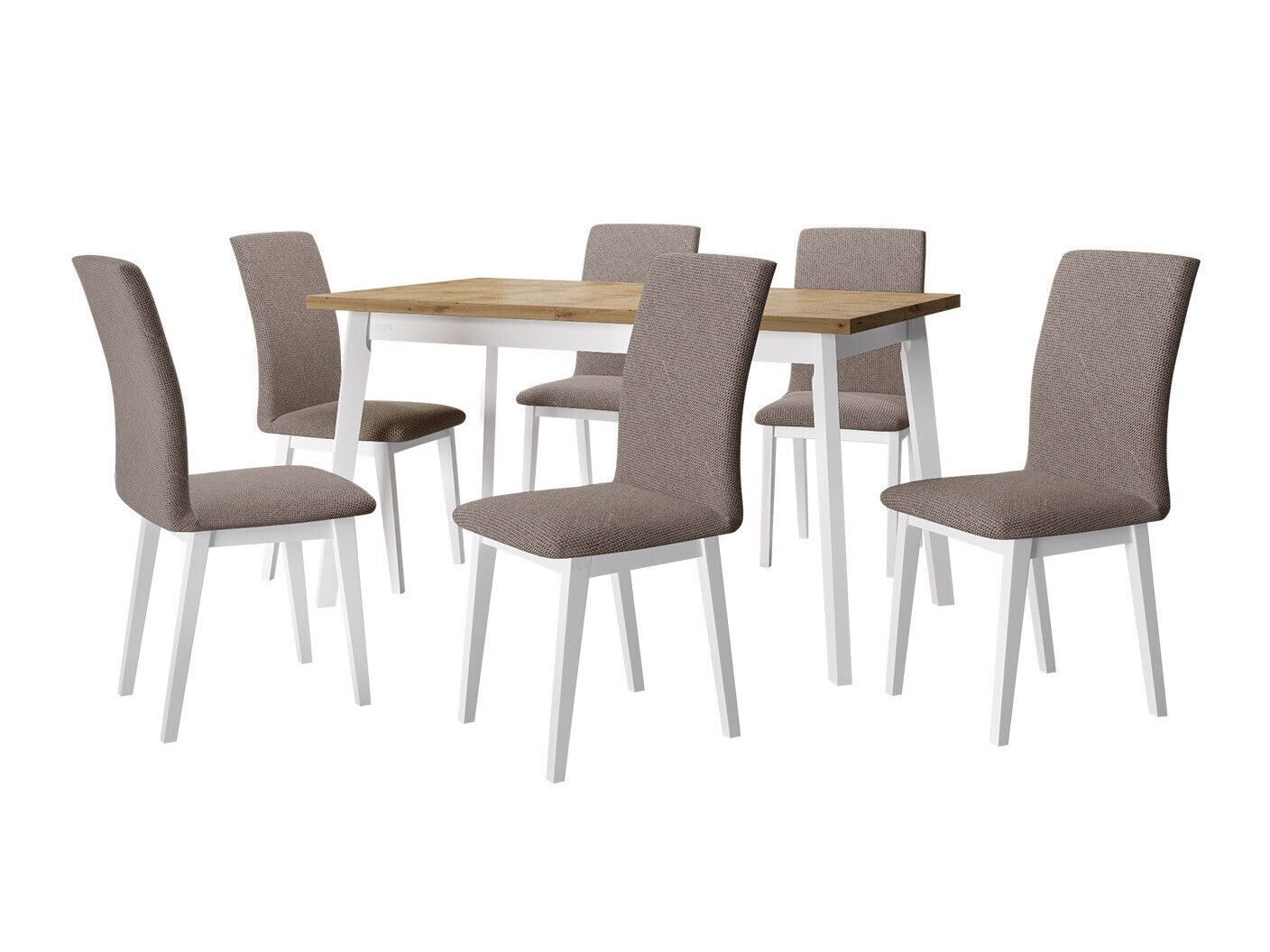 Eetkamerset Victorville 321 (Wit)