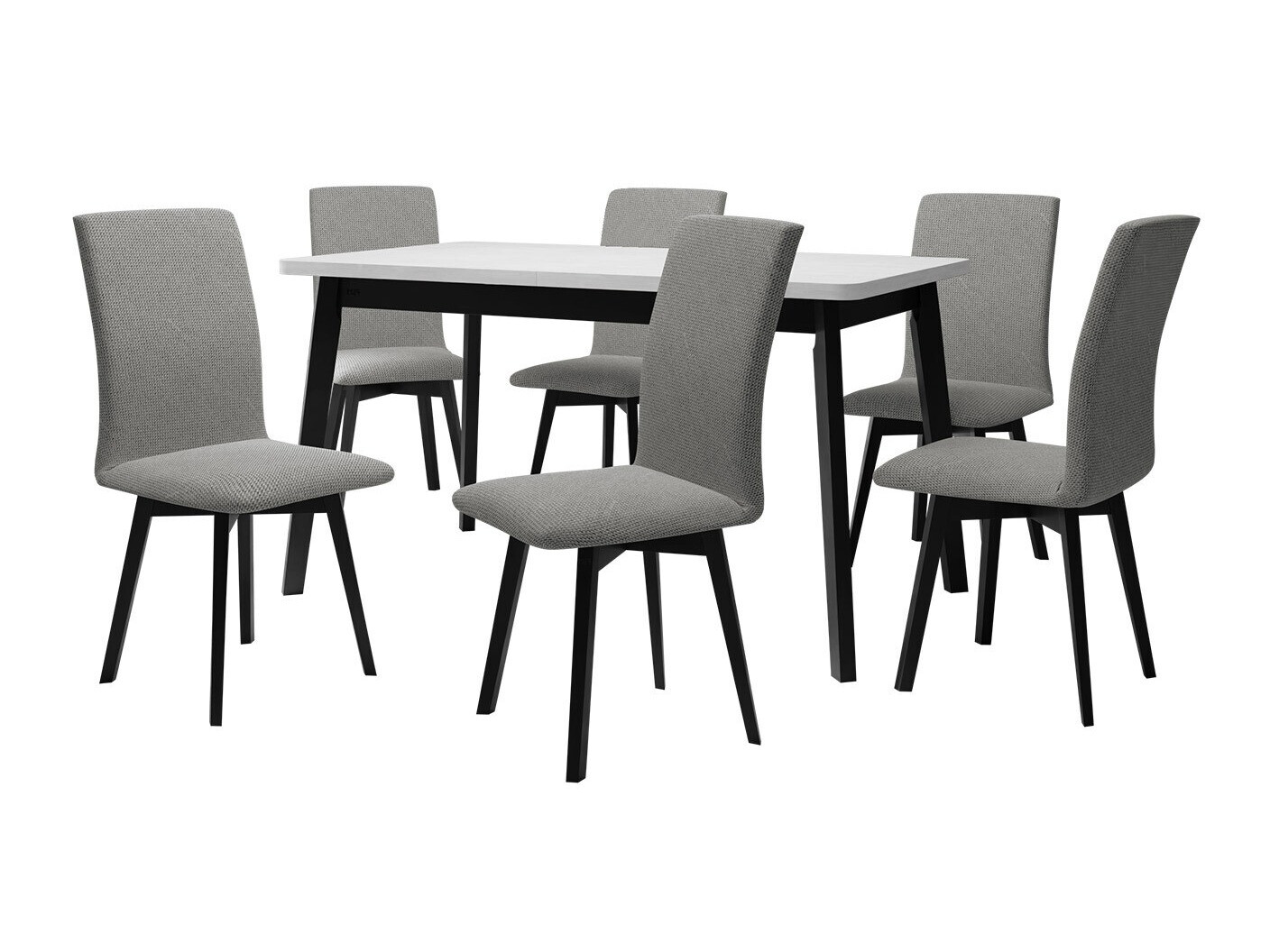 Eetkamerset Victorville 323 (Zwart)