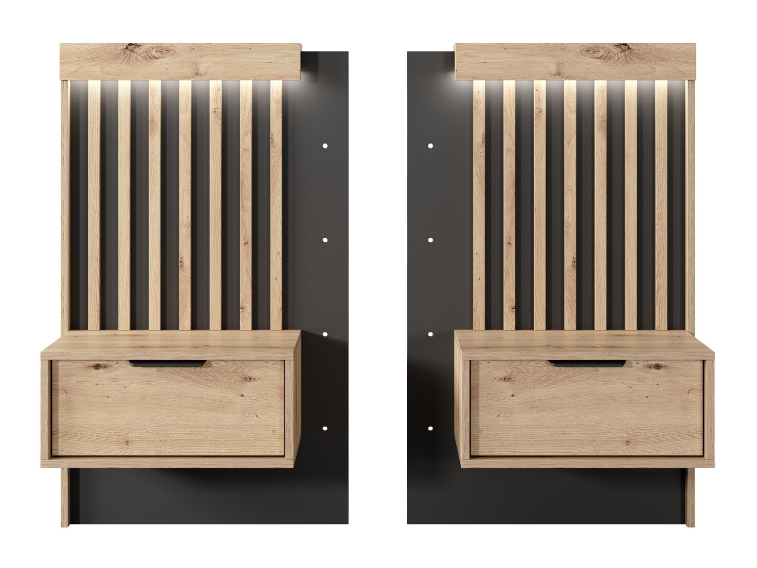 Een set nachtkastjes Lusone 105