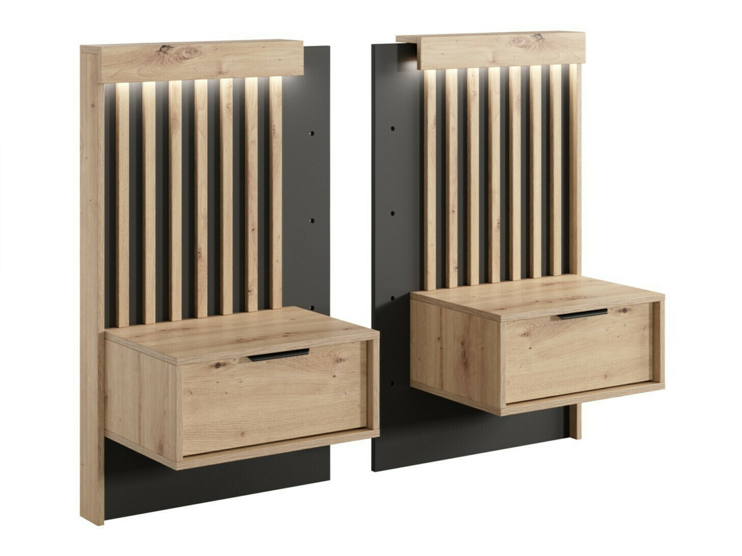 Een set nachtkastjes Lusone 105