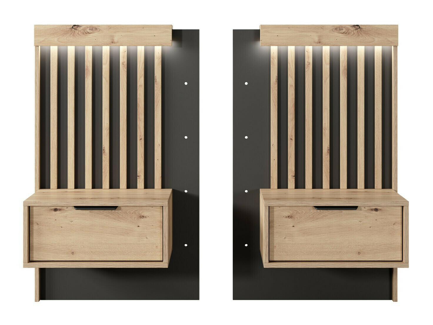 Een set nachtkastjes Lusone 105