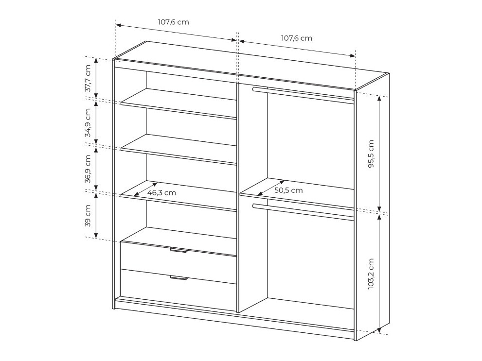 Kledingkast Lusone 100