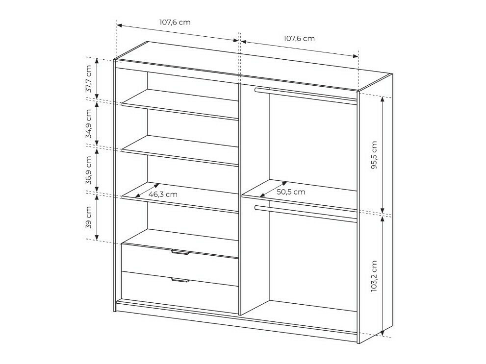 Kledingkast Lusone 100