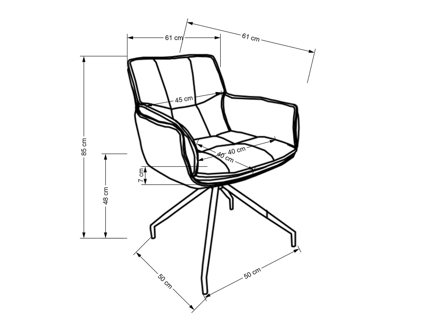 Stoel Houston 1548 (Grijs)