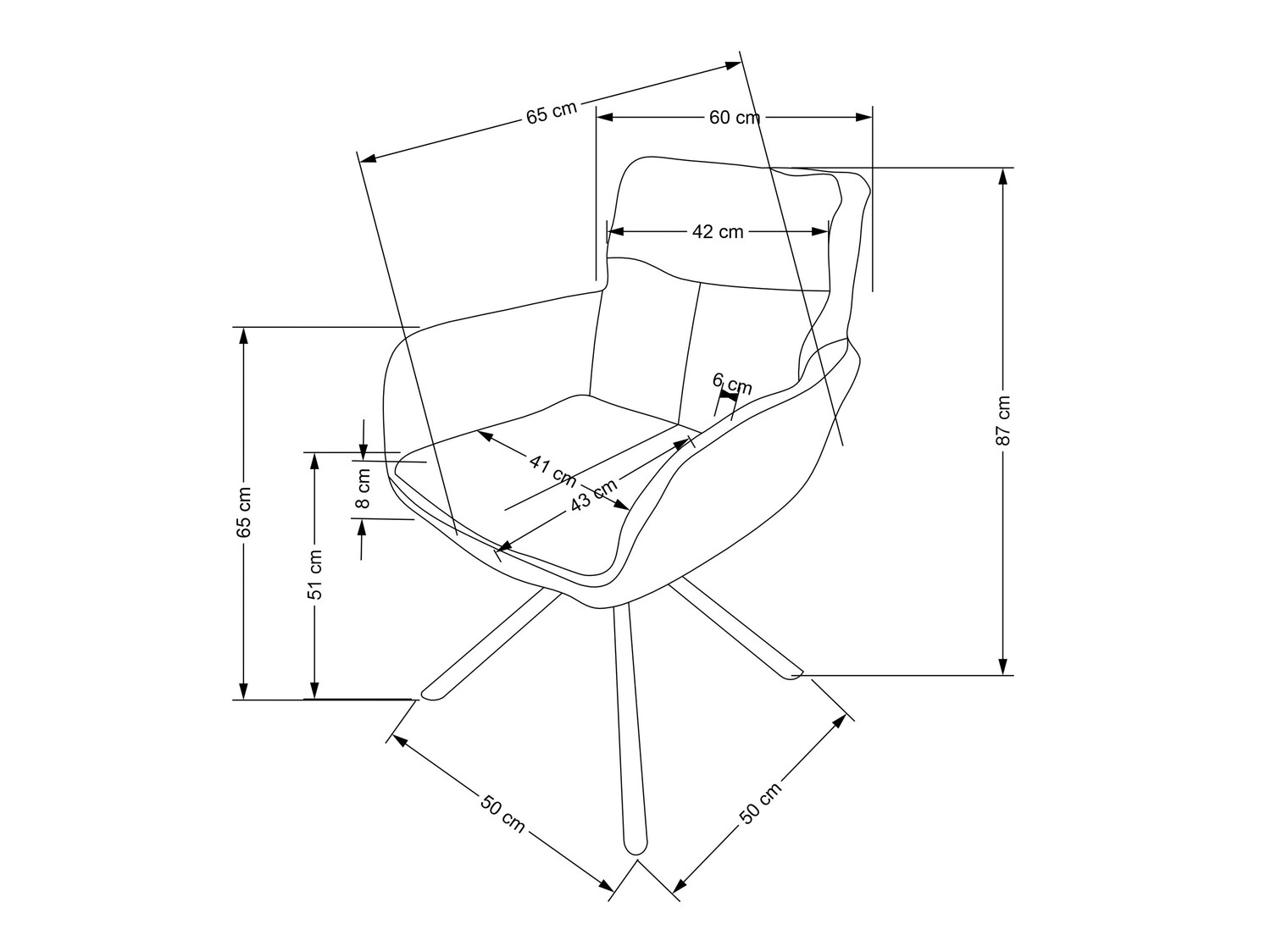 Stoel Houston 1564 (Grijs)