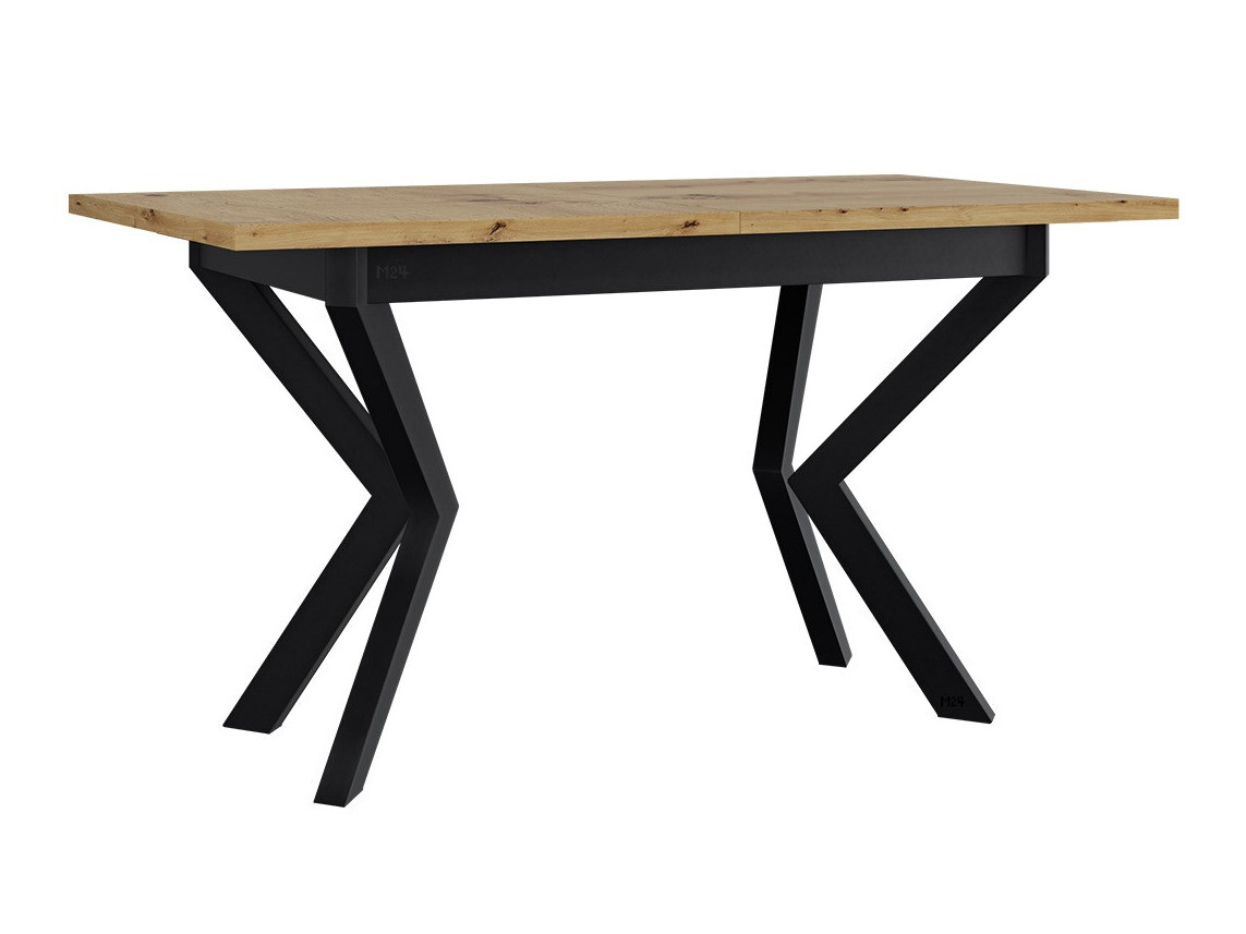 Tafel Victorville 328 (Zwart + Artisan eiken)