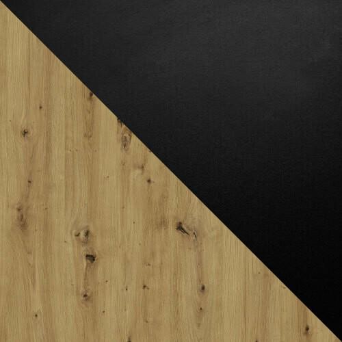 Tafel Victorville 328 (Zwart + Artisan eiken)