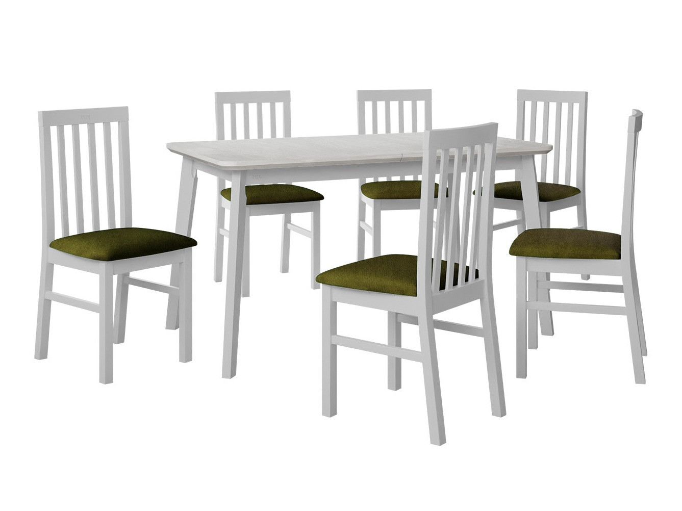 Eetkamerset Victorville 267 (Wit)