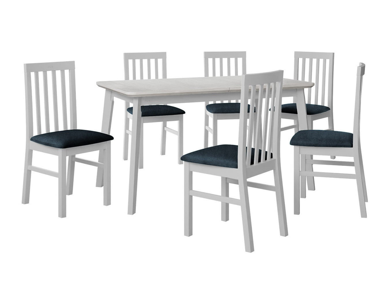 Eetkamerset Victorville 267 (Wit)