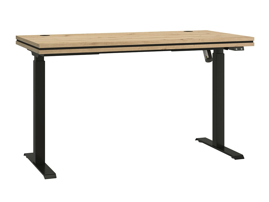 In hoogte verstelbaar bureau Tucson 170 (Artisan eiken + Matzwart)
