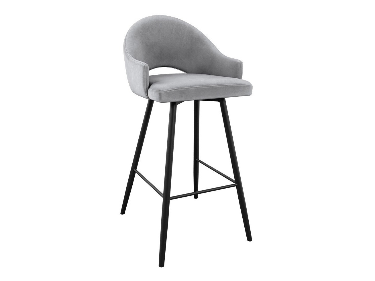 Barkruk Jackson 103 (Zwart + Magic Velvet 2240)