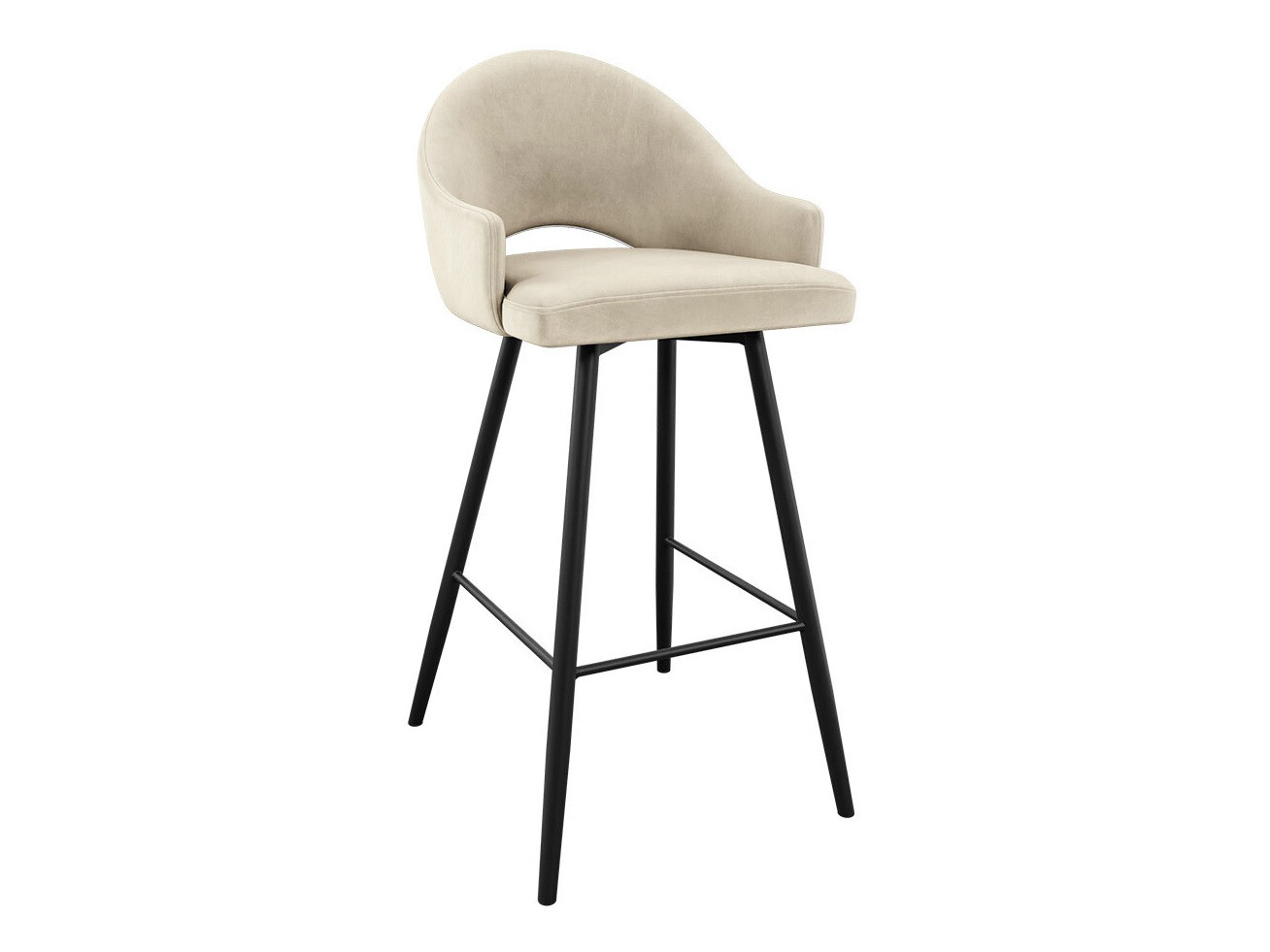 Barkruk Jackson 103 (Zwart + Magic Velvet 2250)