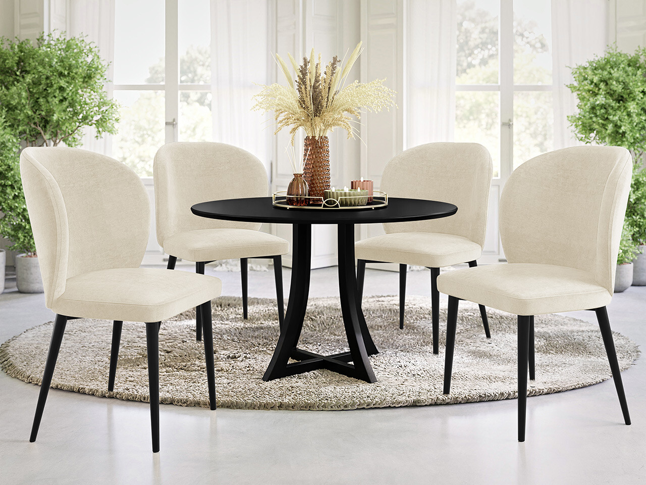 Stoel Jackson 104 (Zwart + Magic Velvet 2250)