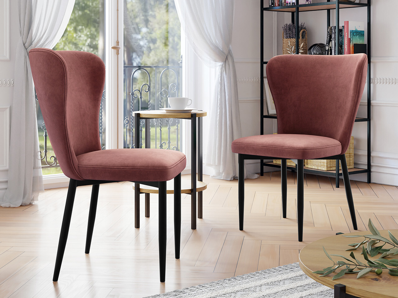 Stoel Jackson 105 (Zwart + Magic Velvet 2258)