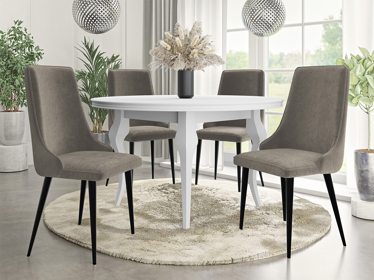 Stoel Jackson 106 (Zwart + Magic Velvet 2209)