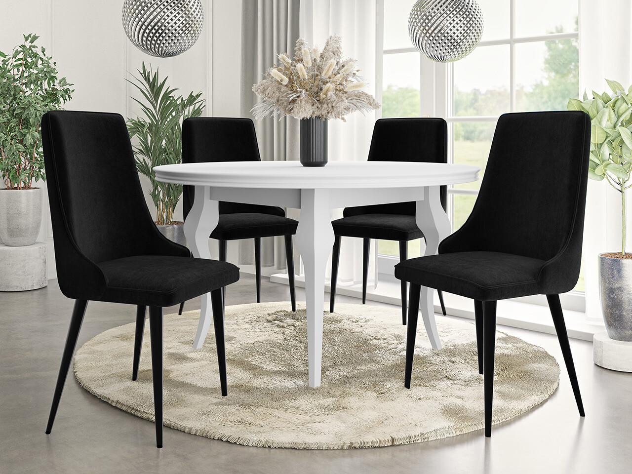 Stoel Jackson 106 (Zwart + Magic Velvet 2219)