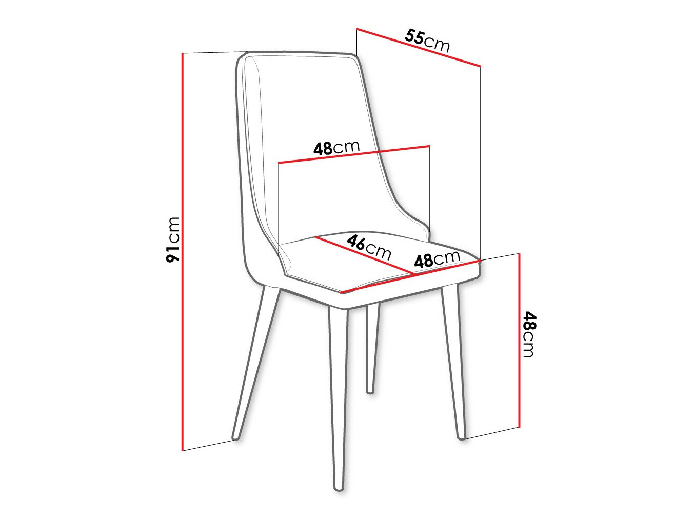 Stoel Jackson 106 (Zwart + Magic Velvet 2225)
