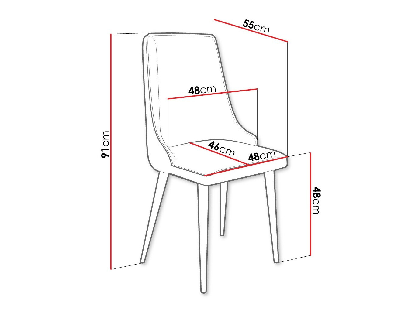 Stoel Jackson 106 (Zwart + Magic Velvet 2258)