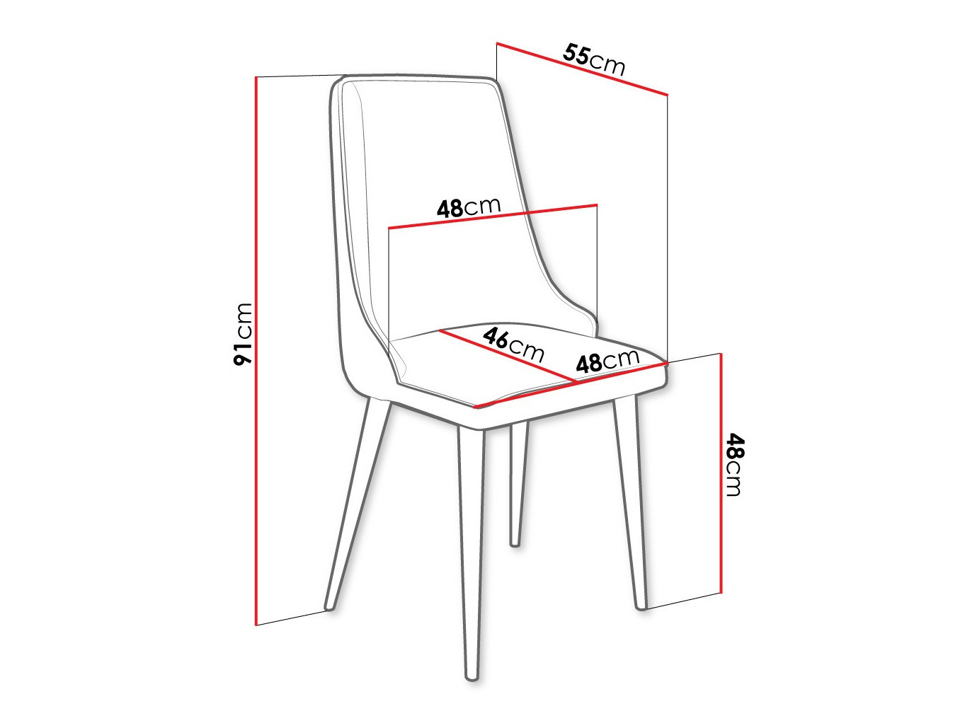 Stoel Jackson 106 (Zwart + Magic Velvet 2258)