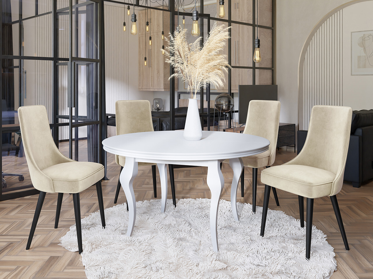 Stoel Jackson 107 (Zwart + Magic Velvet 2250)