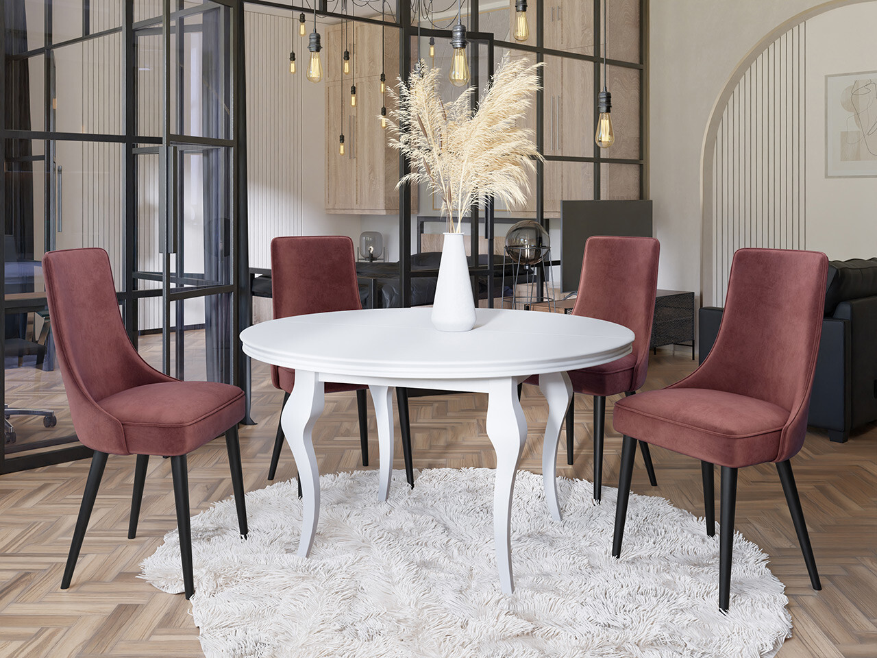 Stoel Jackson 107 (Zwart + Magic Velvet 2258)