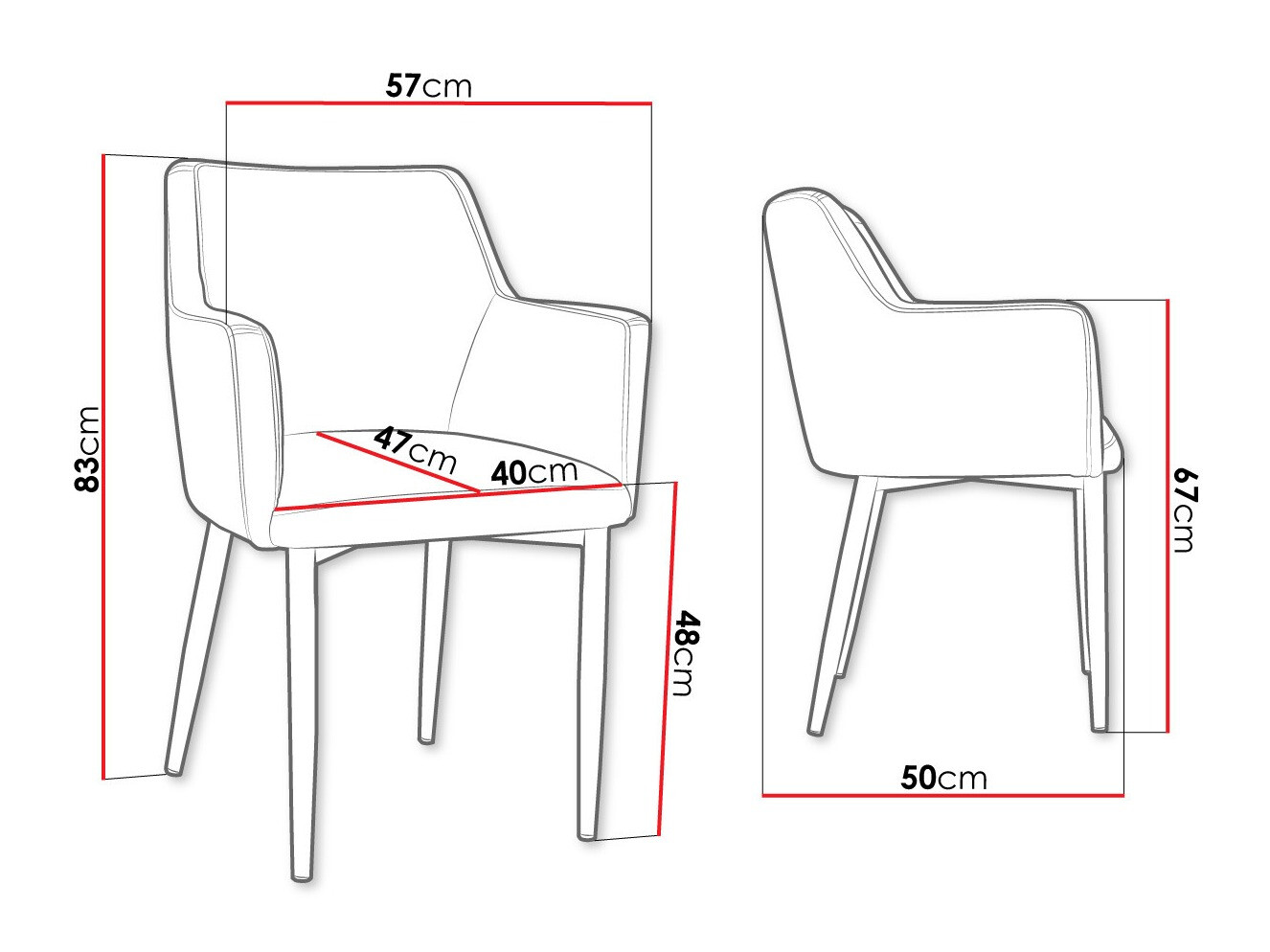 Stoel Jackson 108 (Zwart + Magic Velvet 2216)