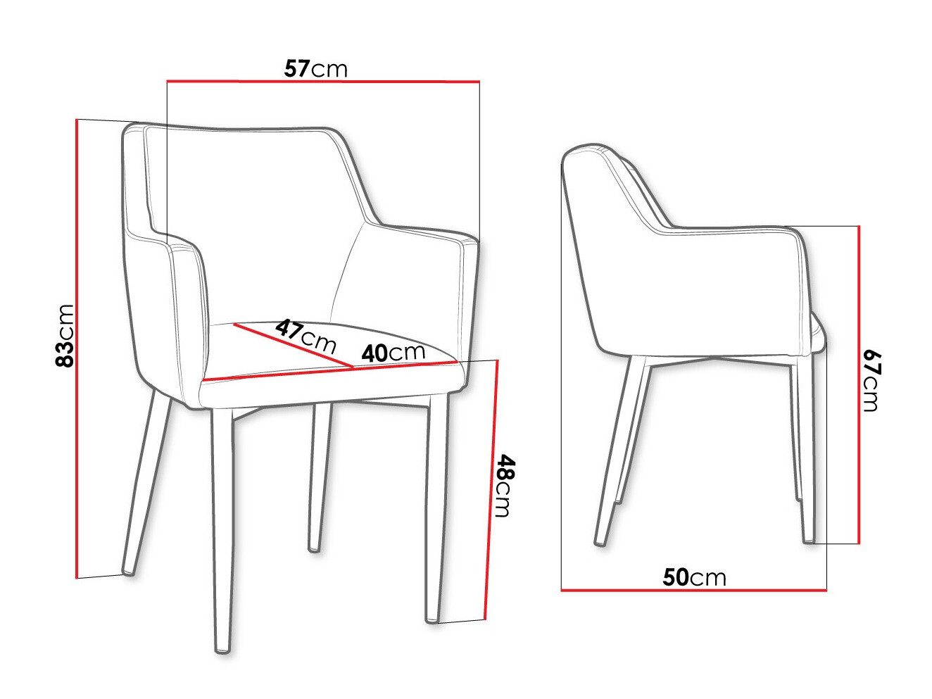 Stoel Jackson 108 (Zwart + Magic Velvet 2217)